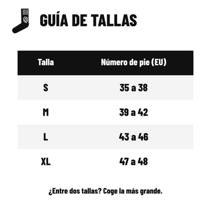 Guía de tallas de Talón Firme